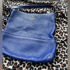 Kate Spade Blue Leather Shoulder Bag beautiful leather crossbody
